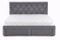 Grå säng med lådor 160x200 BETINA