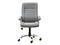 Kontorsfåtölj grå kromade ben DRAG