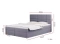 Kontinentalsäng med förvaring 180x200 ljusgrå MEGAN