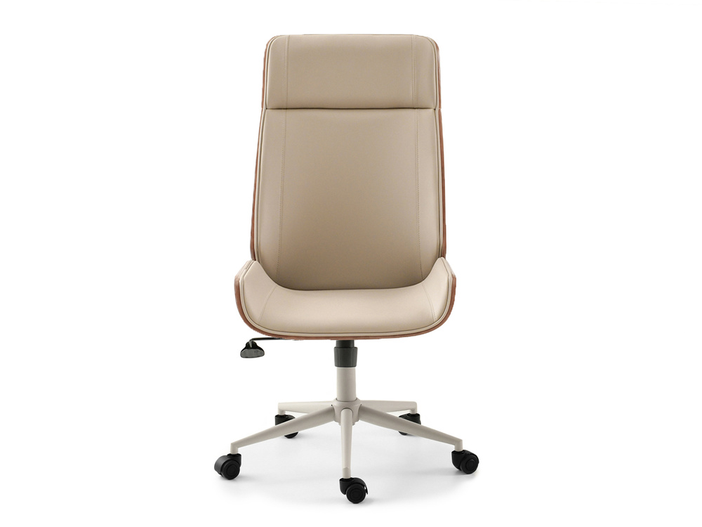 Kontorsfåtölj beige/svarta ben AUSTIN