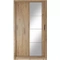 2-dörrars skjutdörrsgarderob med spegel ek shetland ARTI 06