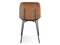 Modern stol svart ben svart/walnut JORDI