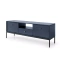 Låg tv-bänk mörkblå Mono