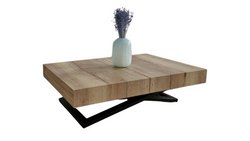 Utdragbart salongbord 120/200x80 cm ek halifax CALPE