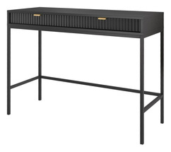 Svart skrivbord med lådor VOLARE