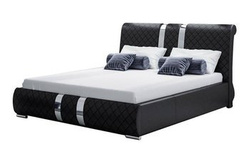 Säng med förvaring svart 180x200 Niko 