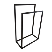 Svart handdukshängare utan att borra DUO