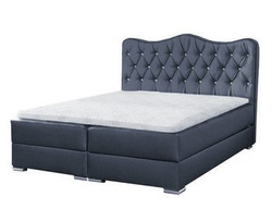 Lyxig kontinentalsäng med madrass 180x200 grå Sultan