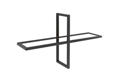 Vägghylla i metall loft PLUS sonoma/ svart