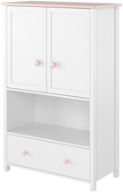 Vit byrå för tjejerum 85 cm Luna