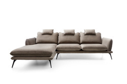 Brun hörnsoffa höger PORTIMAO