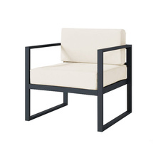 Trädgårdsstol beige/ svart MONAKO