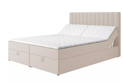 Beige ställbar säng 140x200 beige Magnus