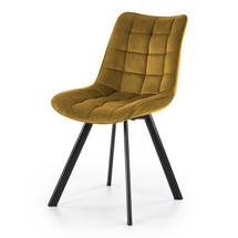 Velour matstol senap K332