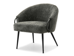 Kontorsfåtölj grafit/svarta ben CLARA