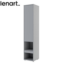 Bokhylla till skåpsäng grå matt Bed Concept BC-07