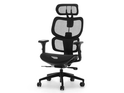 Kontorsfåtölj svart med svarta ben HANOI