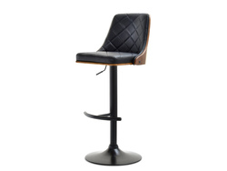 Valnöt hocker svarta ben valnöt HOCKER