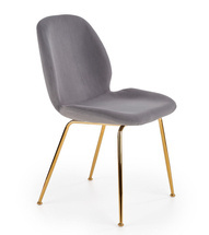 Matstol i grå velour K381