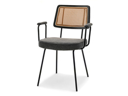 Rottingstol grafit svart ben CECIL