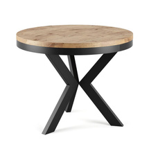 Utdragbart bord eik craft/svart ELVE