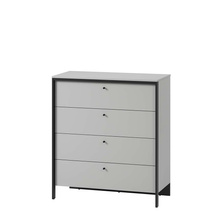 Liten grå byrå med led GRIS