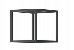 Svart hylla metall 30 cm Enjoy OUTLET