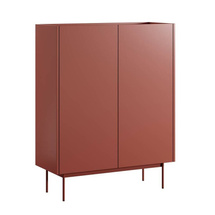 Tvådörrars byrå röd COLORADO