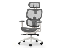 Kontorsfåtölj grå/grå ben HANOI