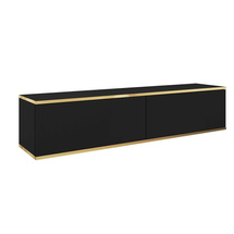 Svart tv-bänk 135 cm ORO