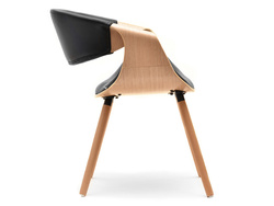 Designerstol ek natur/svart ek ben BENT