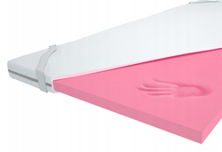 Tunn bäddmadrass 80x200 memoryskum 5 cm