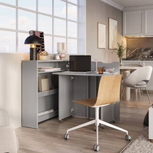 Modernt hörnskrivbord grå WORK CONCEPT CW-01P