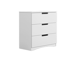 Vit byrå med lådor CLASSIC