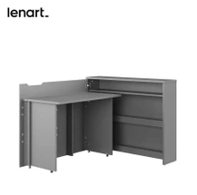 Modernt hörnskrivbord grå WORK CONCEPT CW-01L