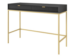 Svart skrivbord med lådor VOLARE