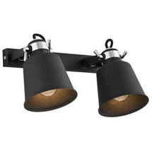 Vägglampa svart KONGO 673