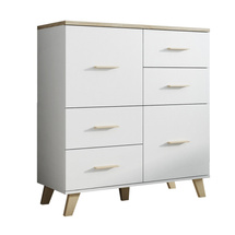 LOTTA 2D4S billig byrå vit/sonoma ek 