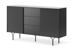 Svart stor byrå 144 cm RAVEN