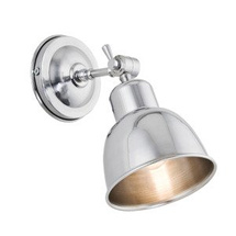 Modern justerbar vägglampa krom EUFRAT 3172