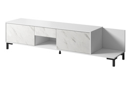 Vit TV-bänk MARMO