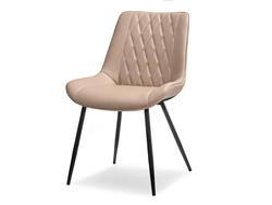 Beige stol svarta ben ADEL