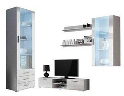 Mediamöbler för vardagsrummet vit SOHO 6