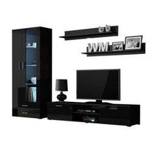 Modernt sätt till vardagsrummet Soho 8 med LED-ljus svart