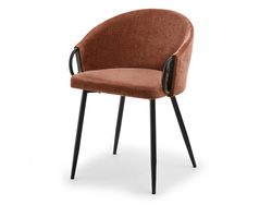 CLARA kopparstol svarta ben