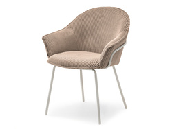 Corduroy stol karamell beige ben VIVIEN