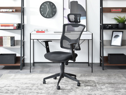 Kontorsfåtölj svart ben svart TOKYO