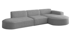 Grå hörnsoffa höger PARMA L