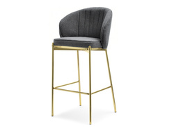 Hocker grafit guld ben FABIO