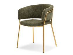 SORIN stol med ben i grönt och guld